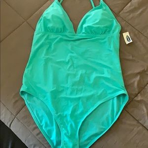 New old navy  One piece turquoise Swimsuit